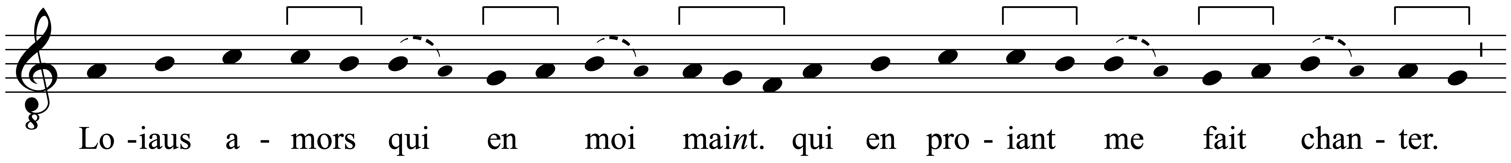 Work musical notation
